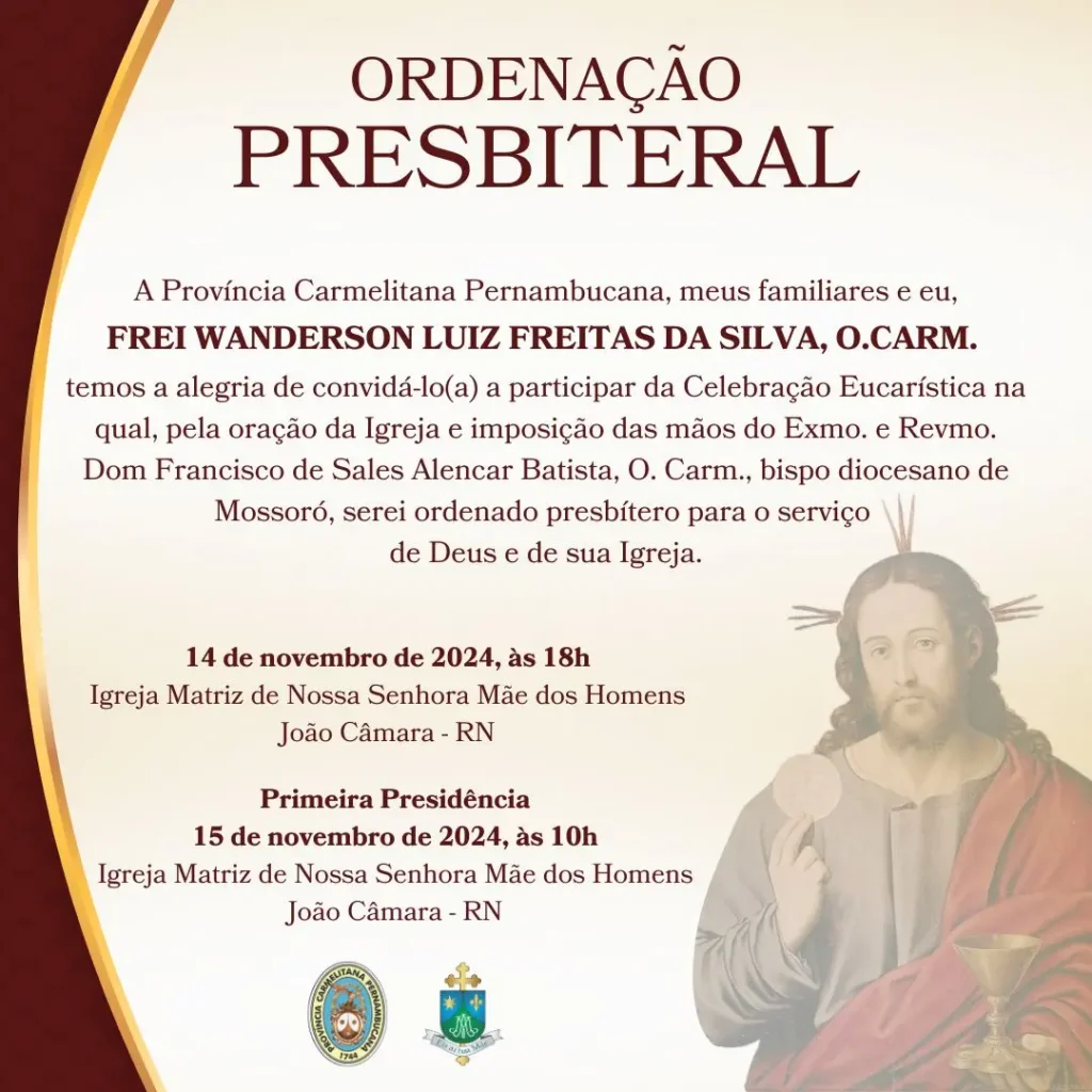 frei wanderson ordenação